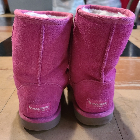 Koolaburra by UGG Pinke suede leather winter boots youth girls size 4 - Picture 10 of 12